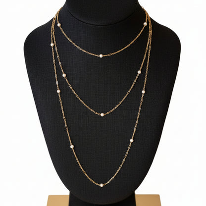 14K Gold Diamond by the Yard Necklace - 55" Nelkin Collection 1.9ctw