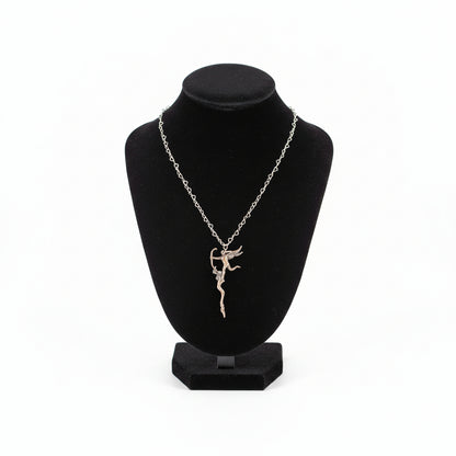 Vintage Sterling Silver Cupid Angel Pendant