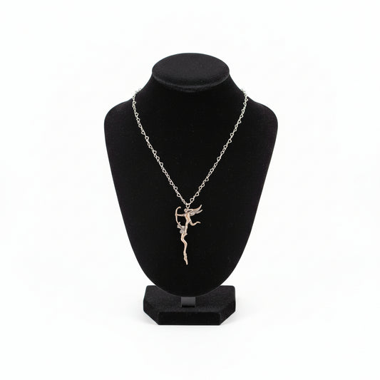 Vintage Sterling Silver Cupid Angel Pendant